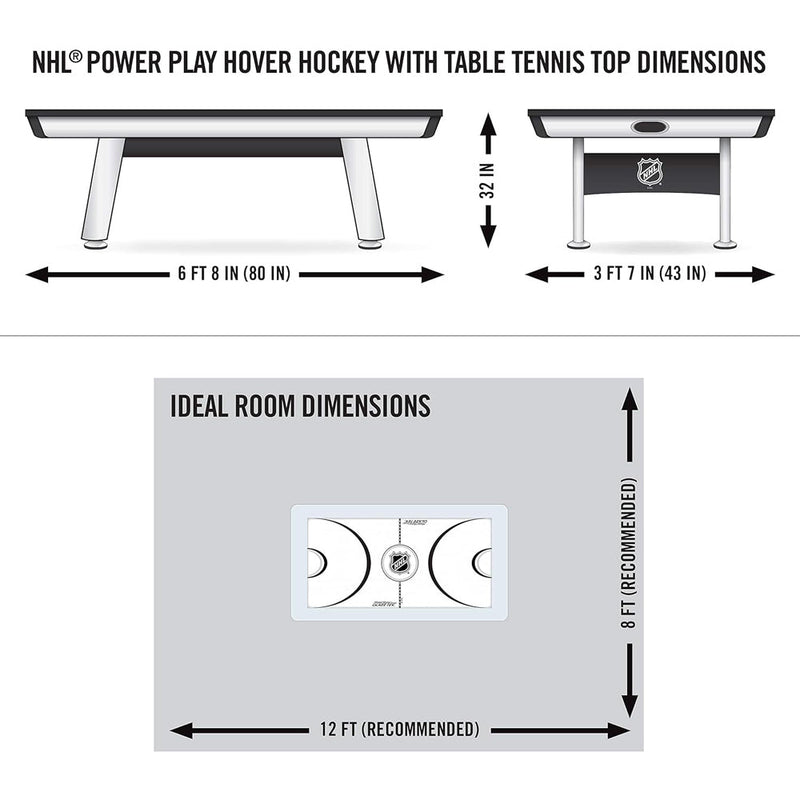 EASTPOINT 2-In-1 Air Hockey Table Tennis Multi-Game Table, 80" (93847625) - SAKSBY.com - Poker & Game Tables - SAKSBY.com