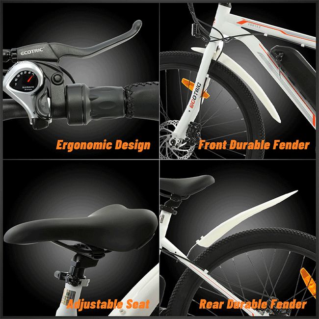 ECOTRIC 350W Electric City Bicycle W/ Removable Battery, 26'' - SAKSBY.com - Electric Bicycles - SAKSBY.com