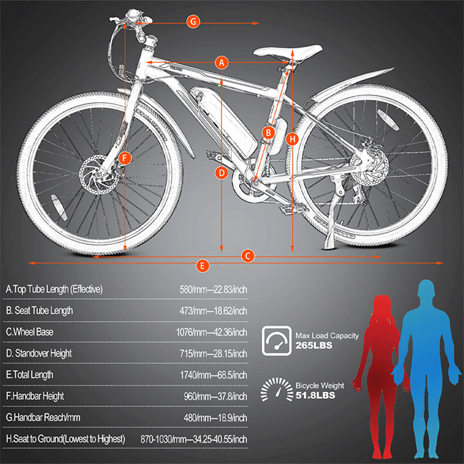 ECOTRIC 350W Electric City Bicycle W/ Removable Battery, 26'' - SAKSBY.com - Electric Bicycles - SAKSBY.com