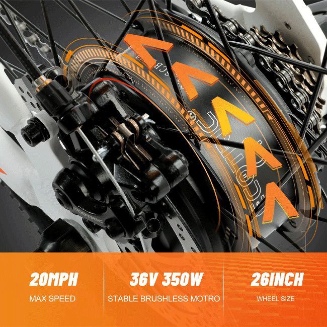 ECOTRIC 350W Electric City Bicycle W/ Removable Battery, 26'' - SAKSBY.com - Electric Bicycles - SAKSBY.com