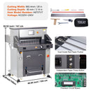 Electric Heavy Duty Hydraulic Paper Cutter Machine With Touchscreen, 26 Inch (92518463) - SAKSBY.com - Paper Cutters & Trimmers - SAKSBY.com