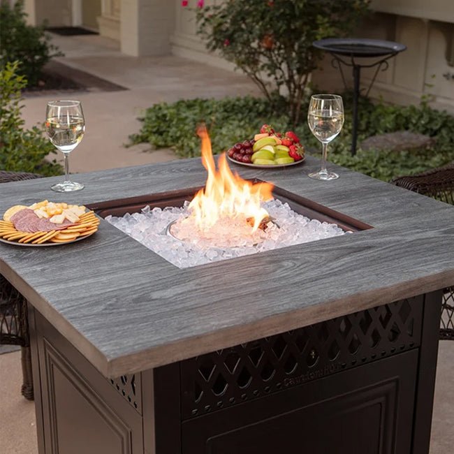 ENDLESS SUMMER Dakota LP Gas Outdoor Fire Pit Table W/ DualHeat Technology - SAKSBY.com - Propane Firepits - SAKSBY.com