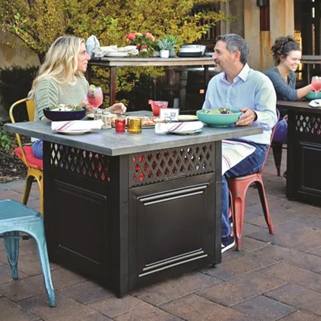 ENDLESS SUMMER Dakota LP Gas Outdoor Fire Pit Table W/ DualHeat Technology - SAKSBY.com - Propane Firepits - SAKSBY.com