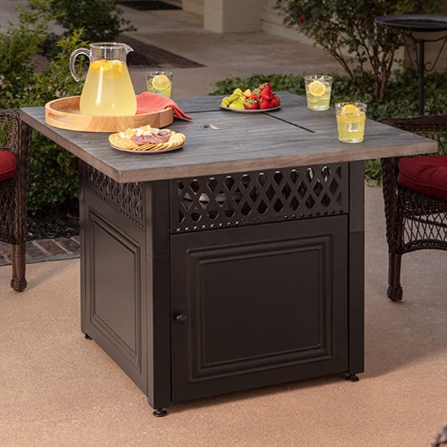 ENDLESS SUMMER Dakota LP Gas Outdoor Fire Pit Table W/ DualHeat Technology - SAKSBY.com - Propane Firepits - SAKSBY.com
