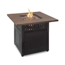 Endless Summer Donovan Steel Propane Outdoor Fire Pit Table W/ Lid (SAK54052) - Saksby Wholesale - Front Side View