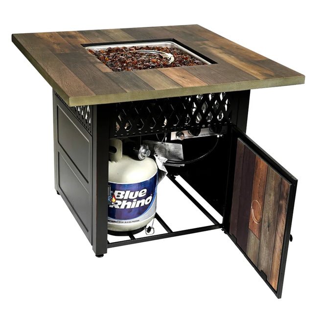 ENDLESS SUMMER Harris LP Gas Outdoor Fire Pit Table W/ DualHeat Technology - SAKSBY.com - Propane Firepits - SAKSBY.com