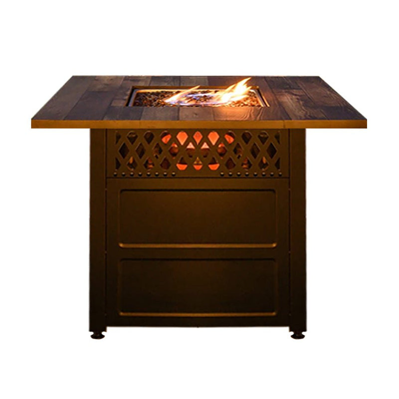 ENDLESS SUMMER Harris LP Gas Outdoor Fire Pit Table W/ DualHeat Technology (96282132) - SAKSBY.com - Front View