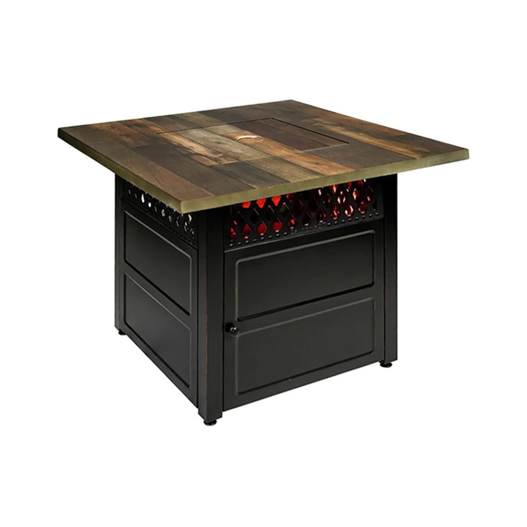 Endless Summer Harris LP Gas Outdoor Fire Pit Table W/ DualHeat Technology (SAK82132) - Saksby Wholesale - Top Side View