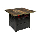 Endless Summer Harris LP Gas Outdoor Fire Pit Table W/ DualHeat Technology (SAK82132) - Saksby Wholesale - Top Side View