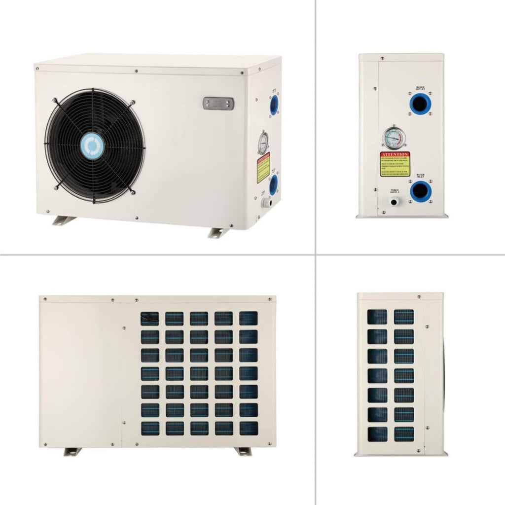Energy-Saving Electric Swimming Pool Heat Pump For Above And Inground Pools, 6000 Gallons (SAK93541) - Saksby Wholesale - Whole View