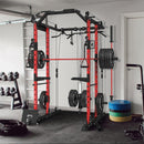 ERK 1500LBS Heavy Duty Multi-Functional Home Gym Power Rack Cage With Cable Crossover System & Bench () -Zoom Parts View