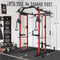ERK 1500LBS Heavy Duty Multi-Functional Home Gym Power Rack Cage With Cable Crossover System & Bench (Demonstration View
