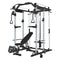 ERK Premium Multi-Functional Home Gym Power Rack Cage With Cable Crossover System & Bench, 1500LBS (92481753) - SAKSBY.com - Weight Lifting Machines & Racks - SAKSBY.com