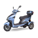 EW-10 48V 500W Blue 3-Wheel Electric Rear Wheel Drive Travel Scooter, 400LBS (94752613) - SAKSBY.com - Mobility Scooters - SAKSBY.com