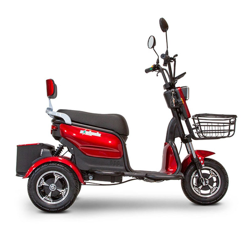 EWHEELS EW-12 48V/20AH 3-Wheel Electric Mobility Scooter For Adults, 350LBS (96172345) - SAKSBY.com - Side View