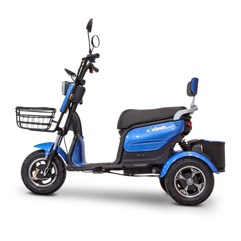 EWHEELS EW-12 48V/20AH 3-Wheel Electric Mobility Scooter For Adults, 350LBS (96172345) - SAKSBY.com - Side View