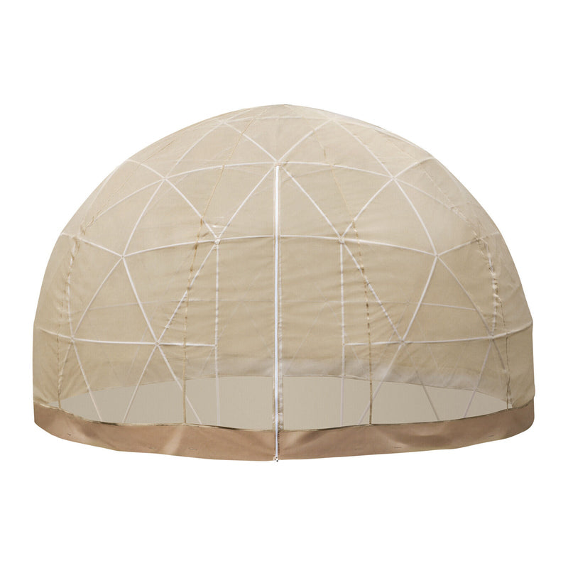 Extra Large 10 Person Outdoor Igloo Garden Greenhouse Dome Tent, 12FT (94316275) - SAKSBY.com - Back View