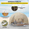 Extra Large 10 Person Outdoor Igloo Garden Greenhouse Dome Tent, 12FT (94316275) - SAKSBY.com - Zoom Parts View