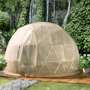 Extra Large 10 Person Outdoor Igloo Garden Greenhouse Dome Tent, 12FT (94316275) - SAKSBY.com - Back View