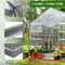 Extra Large Heavy Duty Backyard Polycarbonate Aluminum Greenhouse With Sliding Doors And Vents, Zoom Parts View