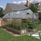 Extra Large Outdoor Polycarbonate Aluminum Walk-In Greenhouse With Lockable Hinged Door, 16x6x7FT Demonstration View