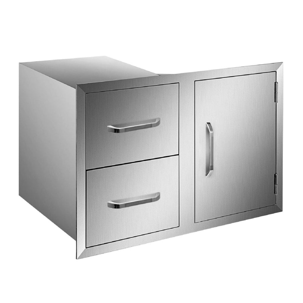 Extra Large Outdoor Stainless Steel Kitchen Storage Cabinet With Pulling Drawers (92817405) -Zoom Parts View
