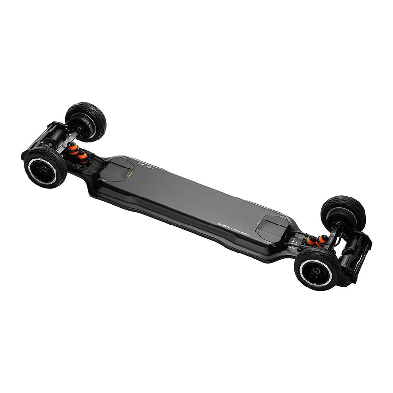 EXWAY ATLAS PRO 2WD High-Performance All-Terrain Off Road Eletric Skateboard With Gear Drivetrain, 3500W Side View