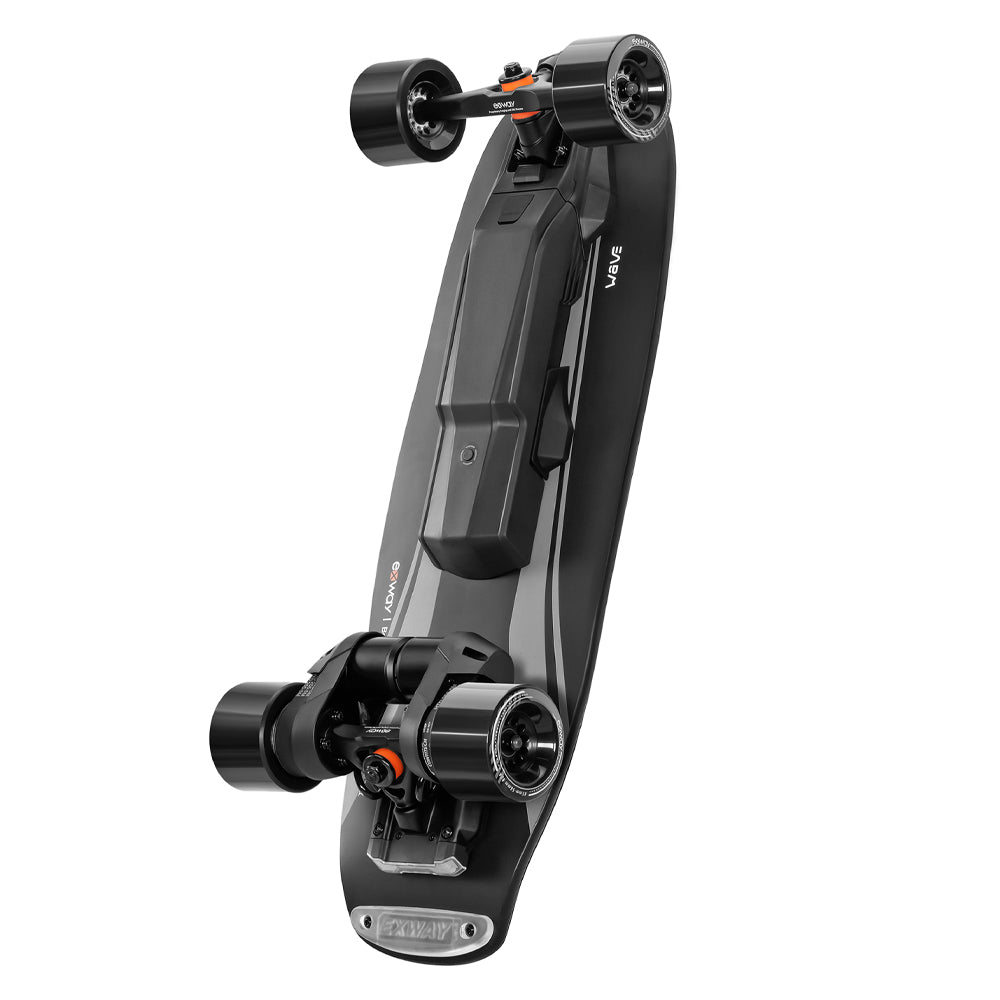 EXWAY WAVE 180WH High-Performance Motorized Belt Motor Travel Skateboard With Add-On 99Wh Battery, 1000W Side View