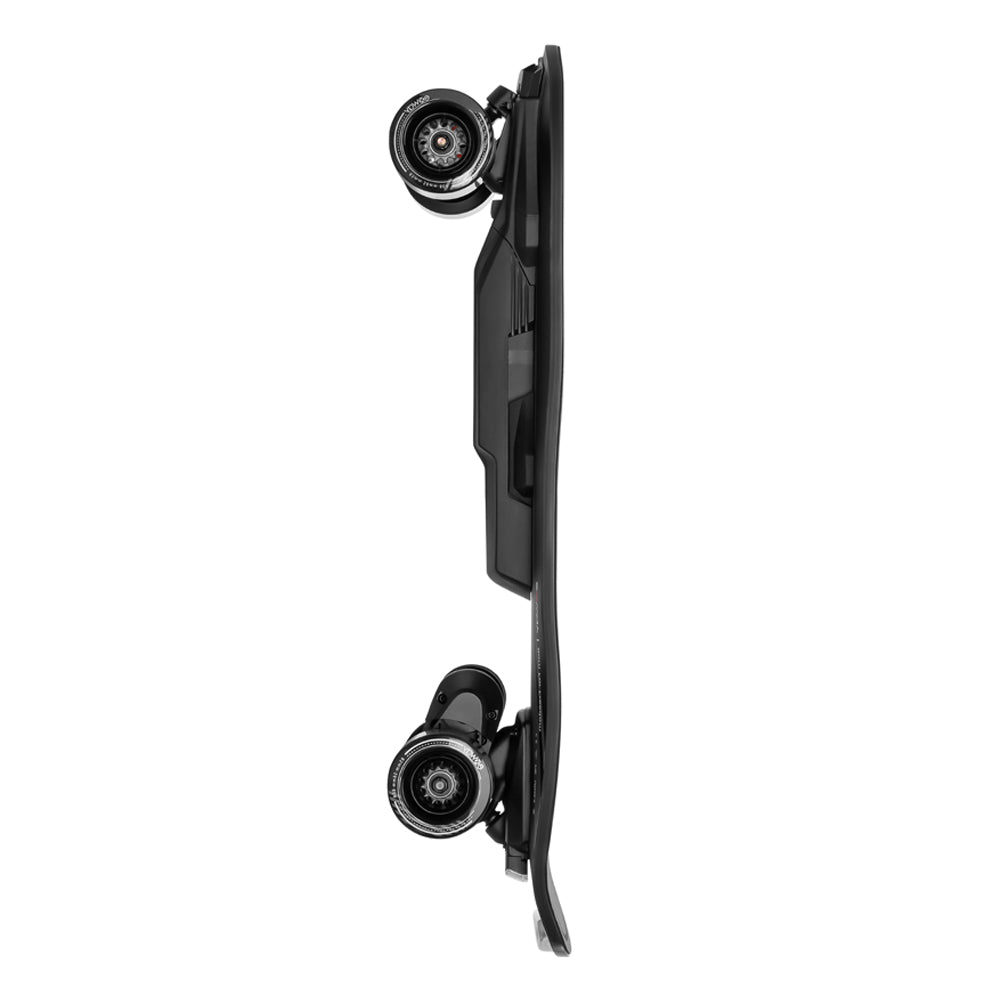 EXWAY WAVE 180WH High-Performance Motorized Belt Motor Travel Skateboard With Add-On 99Wh Battery, 1000W Side View