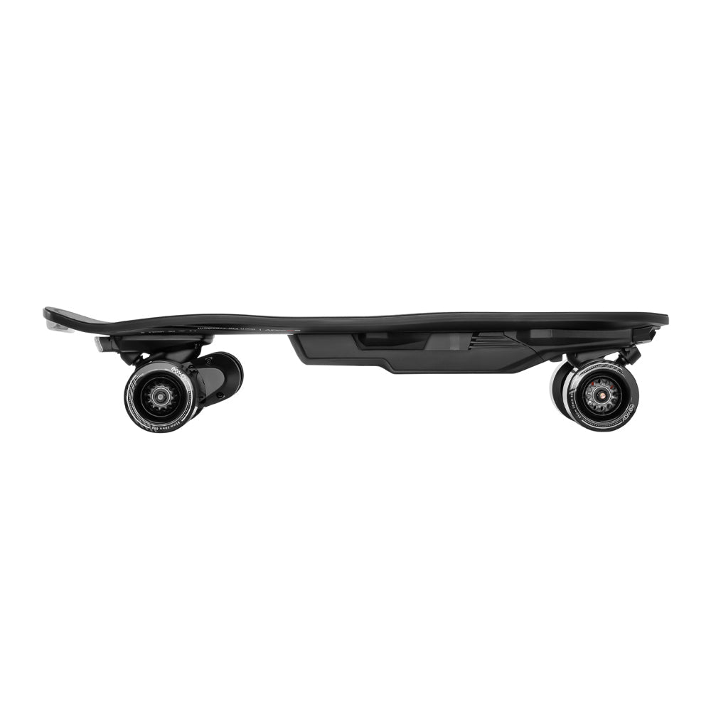 EXWAY WAVE 180WH High-Performance Motorized Belt Motor Travel Skateboard With Add-On 99Wh Battery, 1000W Side View