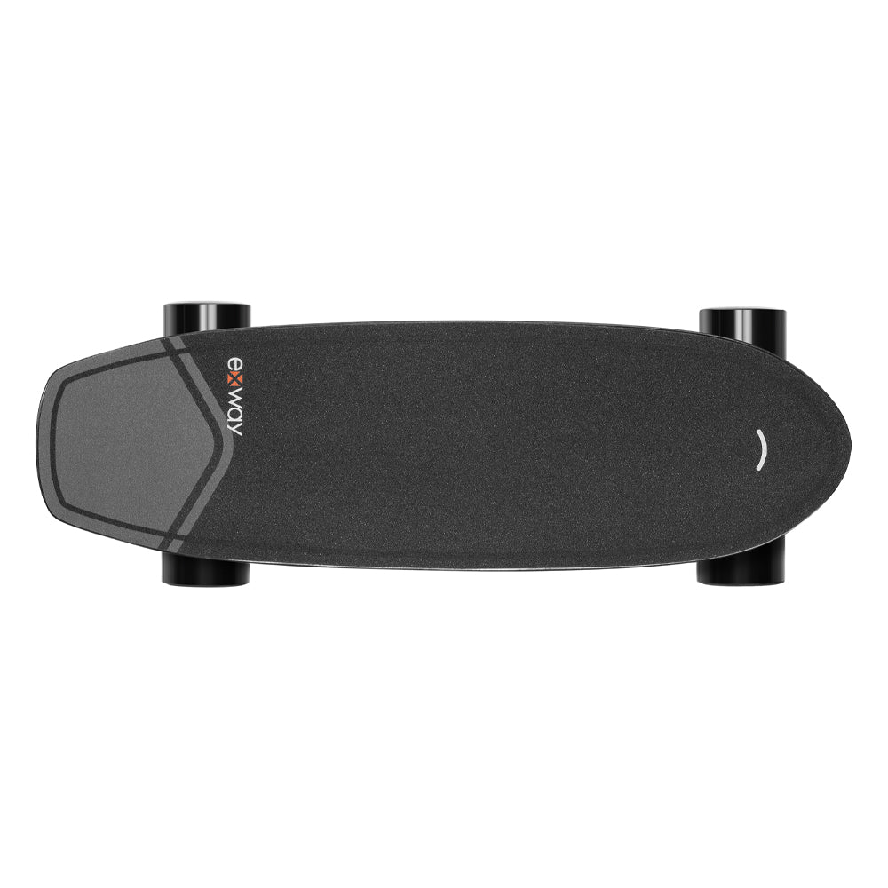 EXWAY WAVE 180WH High-Performance Motorized Hub Motor Travel Skateboard With Add-On 99Wh Battery, 1000W Front View