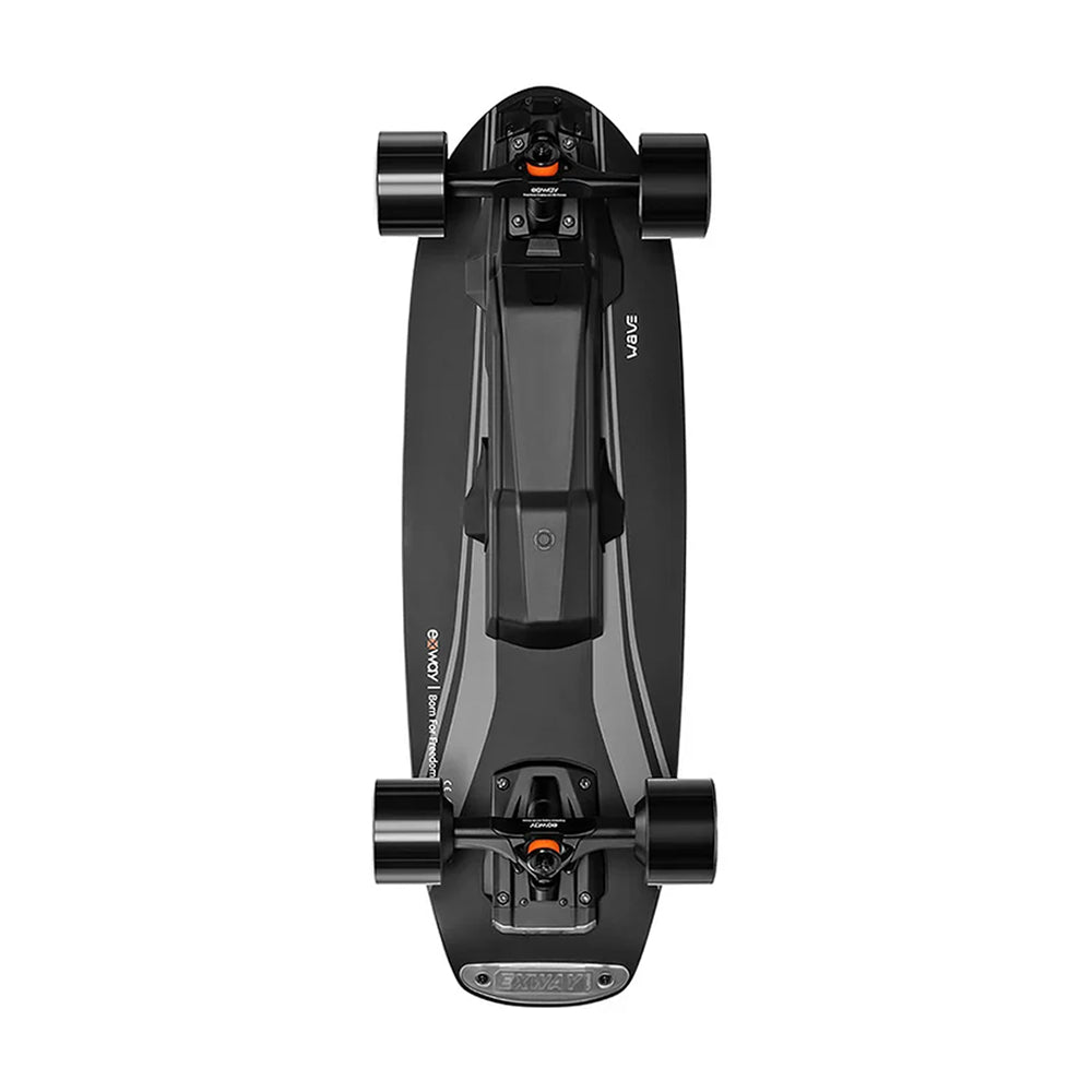 EXWAY WAVE 180WH High-Performance Motorized Hub Motor Travel Skateboard With Add-On 99Wh Battery, 1000W Front View