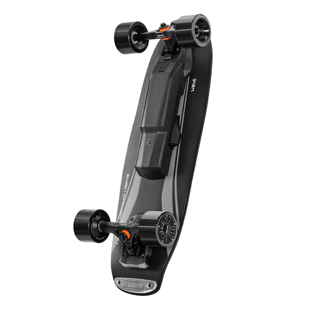 EXWAY WAVE 180WH High-Performance Motorized Hub Motor Travel Skateboard With Add-On 99Wh Battery, 1000W Side View