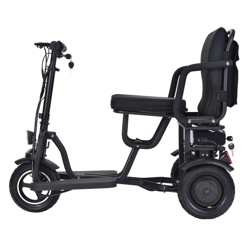 EZG 3-Wheel Electric Heavy Duty Lightweight Powered Mobility Scooter For Adults, 280LBS (92847361) - Side View
