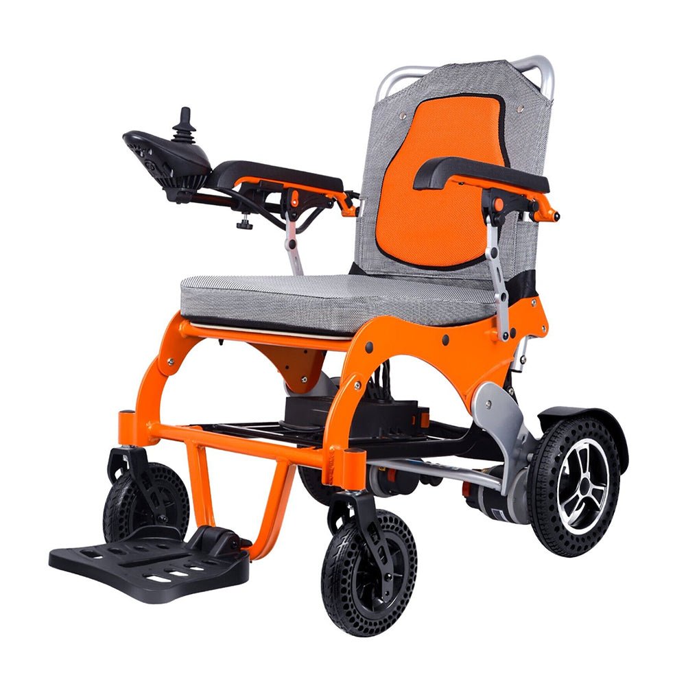 EZG Heavy Duty All Terrain Electric Folding Wheelchair, 300LBS (93158624) - SAKSBY.com - Electric Wheelchairs - SAKSBY.com