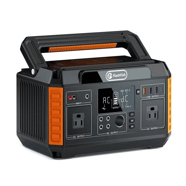 FLASHFISH P60 560W 140400mAh Portable Solar Panel Generator, 520Wh - SAKSBY.com - Power Stations - SAKSBY.com