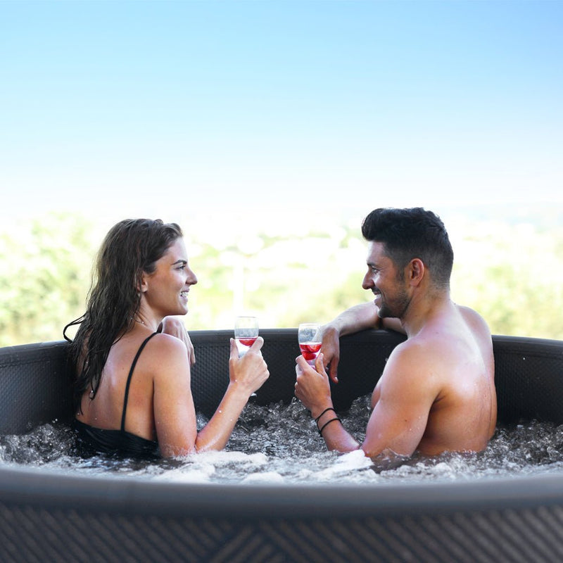 (FREE GIFT - $100 VALUE) MSPA F-MO063W MONO Frame Series Luxury 6-Person Inflatable Round Hot Tub With WIFI Control (SAK75263) - SAKSBY.com - Hot Tub - SAKSBY.com