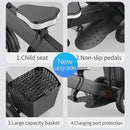 FREEGOEV K7-12 36V/12AH Foldable Electric Scooter Tricycle, 250W - SAKSBY.com - Electric Bicycles - SAKSBY.com