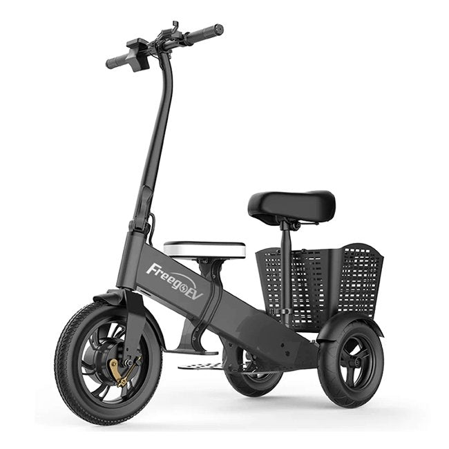 FREEGOEV K7-12 36V/12AH Foldable Electric Scooter Tricycle, 250W - SAKSBY.com - Electric Bicycles - SAKSBY.com