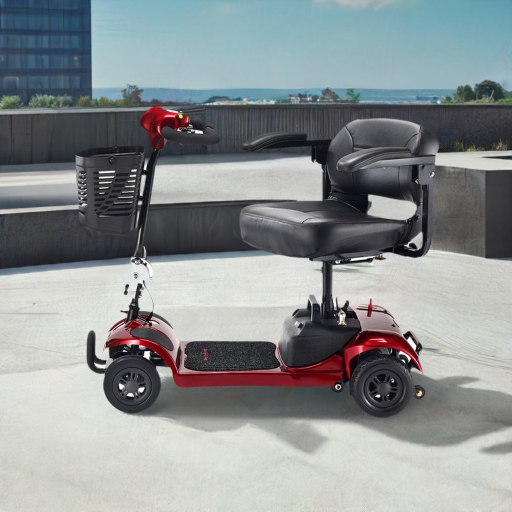 FREERIDER USA ASCOT 4 Advanced Electric Lightweight 4-Wheel Mobility Scooter, 325LBS (96815372) - SAKSBY.com - Mobility Scooters - SAKSBY.com