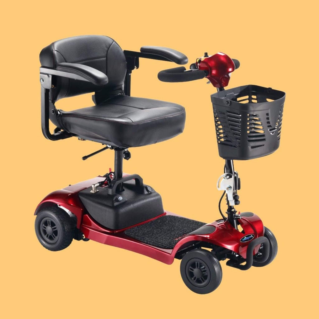 Freerider USA Ascot 4 Advanced Electric Lightweight 4-Wheel Mobility Scooter, 325LBS (SAK96832) - Saksby Wholesale - Left Side View