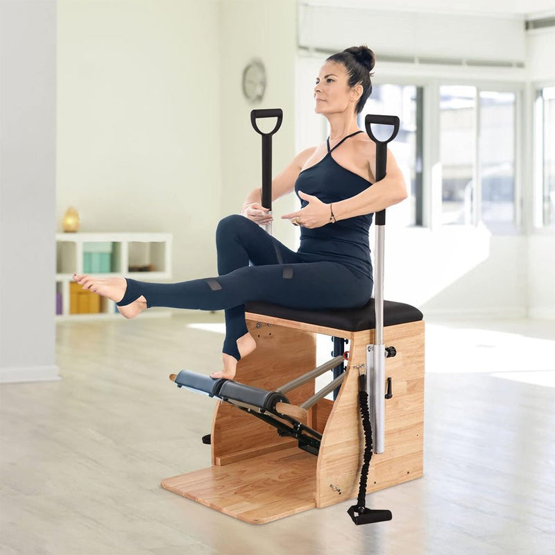 GJY Premium Wooden Pilates Stability Exercising Workout Chair With Handles (92418675) - SAKSBY.com - Pilates Machines - SAKSBY.com