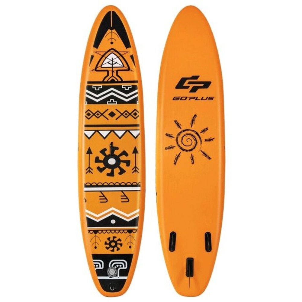 GOPLUS Inflatable Stand Up Surfboard Paddle Board W/ SUP Aluminum Paddle, 10.5FT - Zoom Parts View