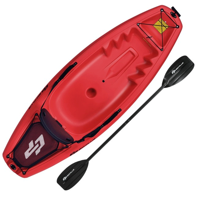 GOPLUS Premium Youth Sit On Top Kayak W/ Paddles & Folding Backrest, 6FT - SAKSBY.com - Kayaks - SAKSBY.com