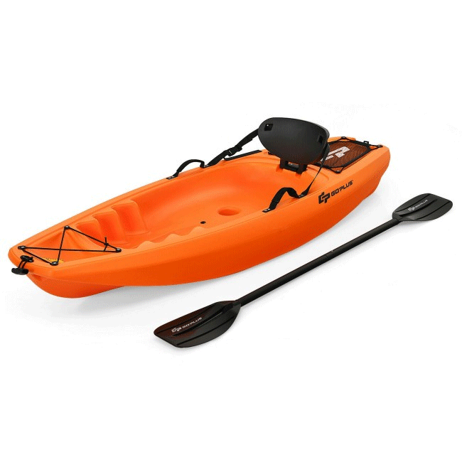 GOPLUS Premium Youth Sit On Top Kayak W/ Paddles & Folding Backrest, 6FT - SAKSBY.com - Kayaks - SAKSBY.com