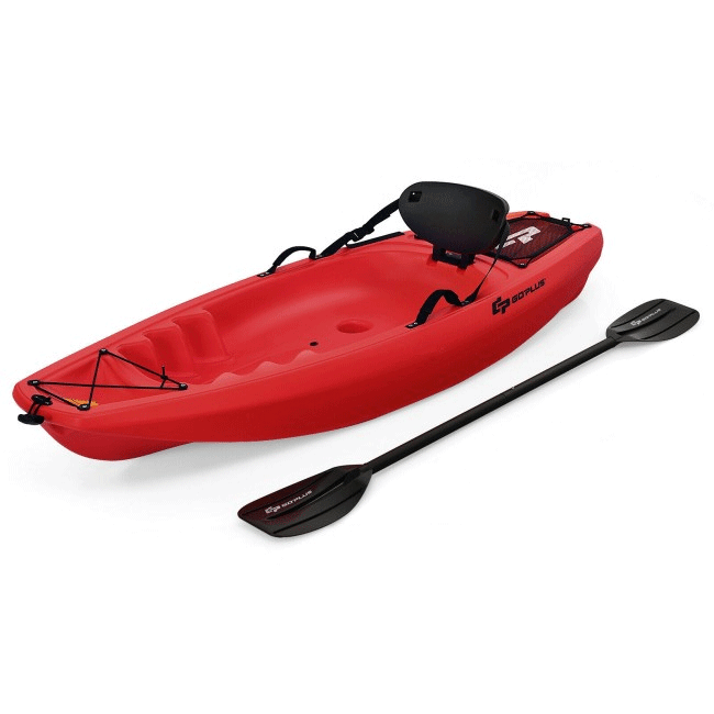GOPLUS Premium Youth Sit On Top Kayak W/ Paddles & Folding Backrest, 6FT - SAKSBY.com - Kayaks - SAKSBY.com