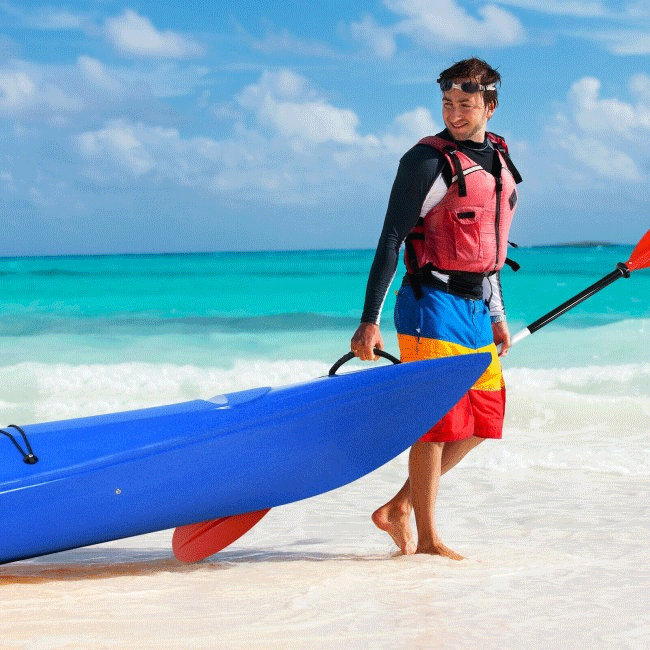 GOPLUS Single-Person Sit-In Fishing Kayak Boat W/ Paddle & Rudder