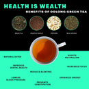 GRATITEA Oolong Green Tea - All-Natural High Performance Loose Leaf Tea, 75G - SAKSBY.com - Features, Text View
