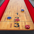 HATHAWAY AVENGER Shuffleboard With Padded Gutters, Leg Levelers, 8 Pucks And Wax, 9FT (91524637) - SAKSBY.com - Poker & Game Tables - SAKSBY.com