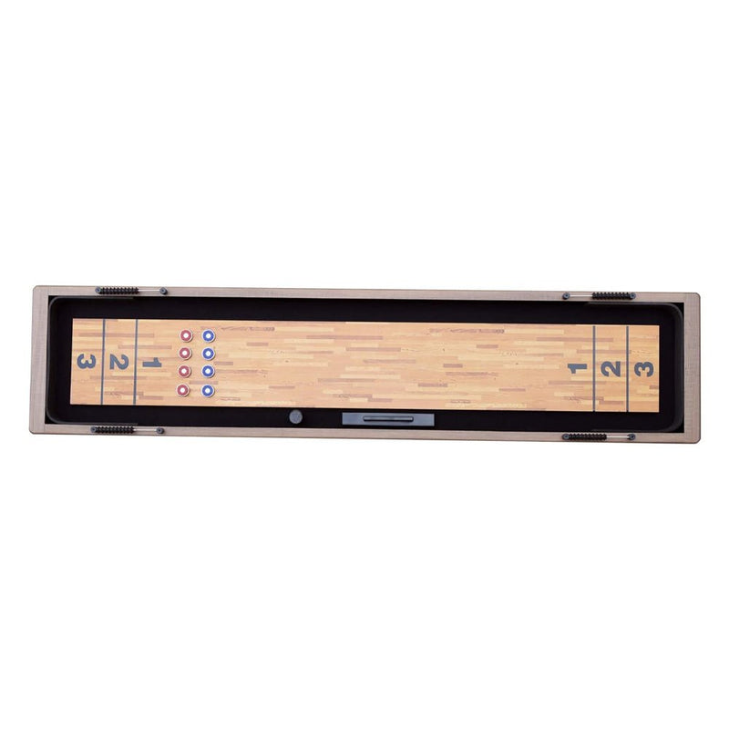 HATHAWAY EXCALIBUR Rustic Shuffleboard Table With Leg Levelers, 9FT (96847512) - SAKSBY.com - Poker & Game Tables - SAKSBY.com